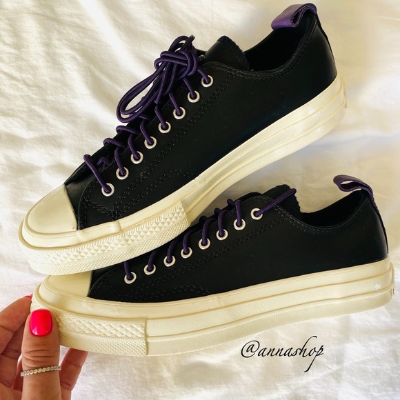 Converse Shoes - NWT converse chuck 70 ox black leather